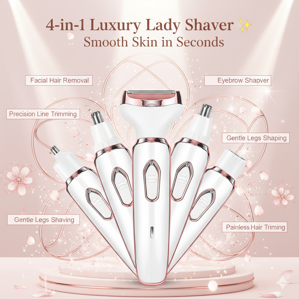 4-in-1 Luxury Lady Shaver